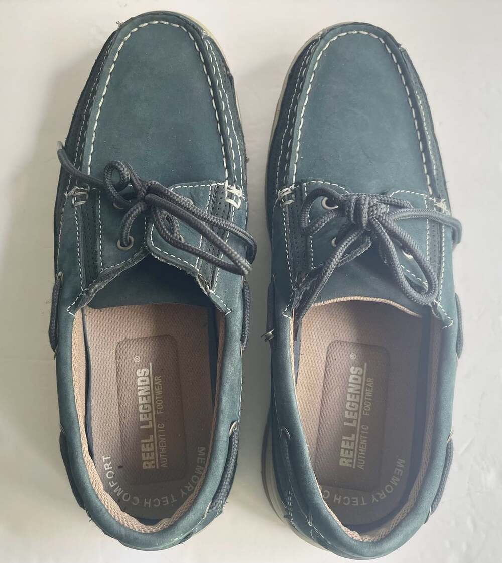 Reel Legends Blue Authentic Footwear Memory Tech Comfort Boat Shoes 10M